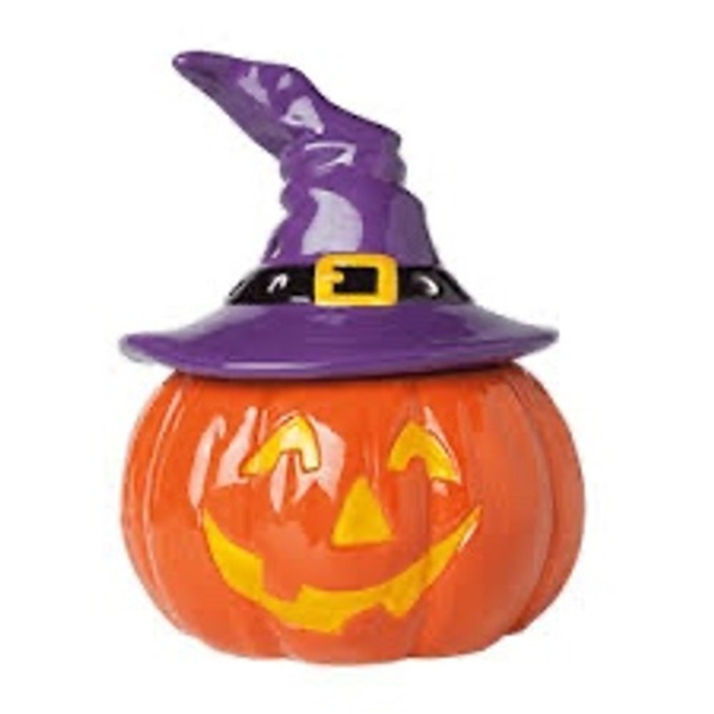 Scentsy Bewitched Halloween Pumpkin Witch Hat Electric Wax Warmer NEW *Flaw